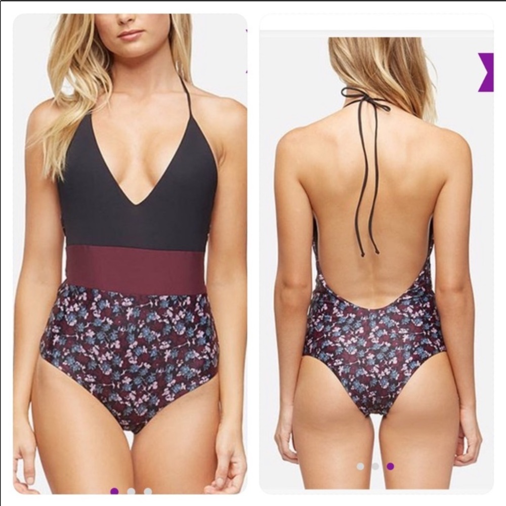 Tavik Reversible Color Block Swimsuit size Small